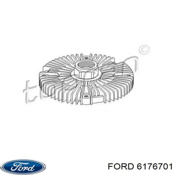 Вискомуфта вентилятора 6176701 Ford