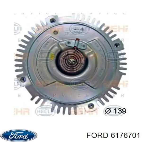 В'язкова муфта вентилятора Ford 6176701 ціна, від 40.91 USD