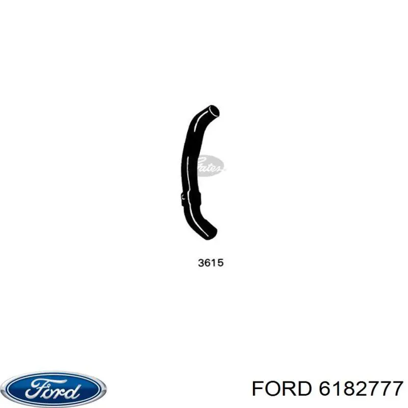 Шланг/патрубок радіатора охолодження, верхній Ford 6182777 ціна, від 8.28 USD