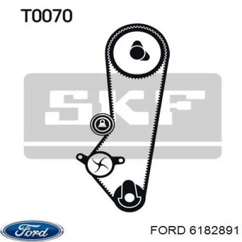 Купити 6182891 Ford Натяжний ролик