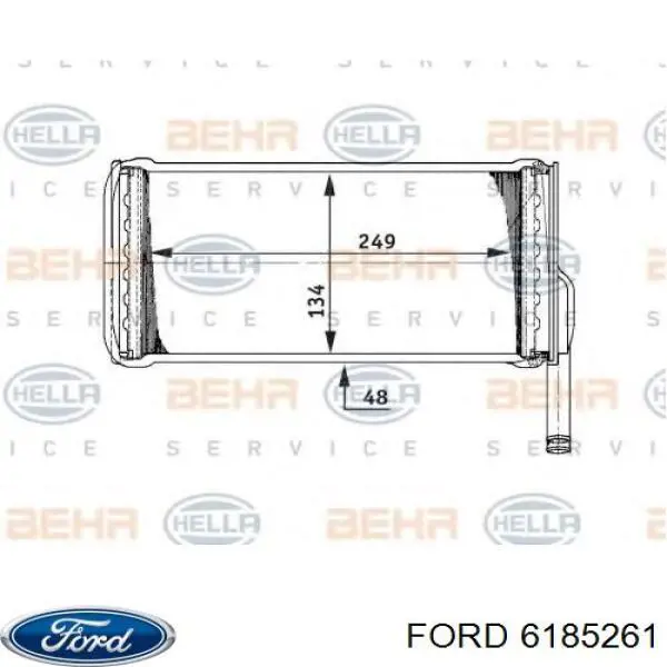 Радіатор пічки (обігрівача) Ford 6185261 ціна, від 23.41 USD
