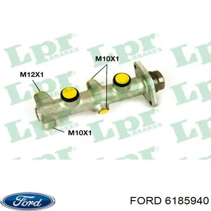 6185940 Ford Циліндр гальмівний, головний
