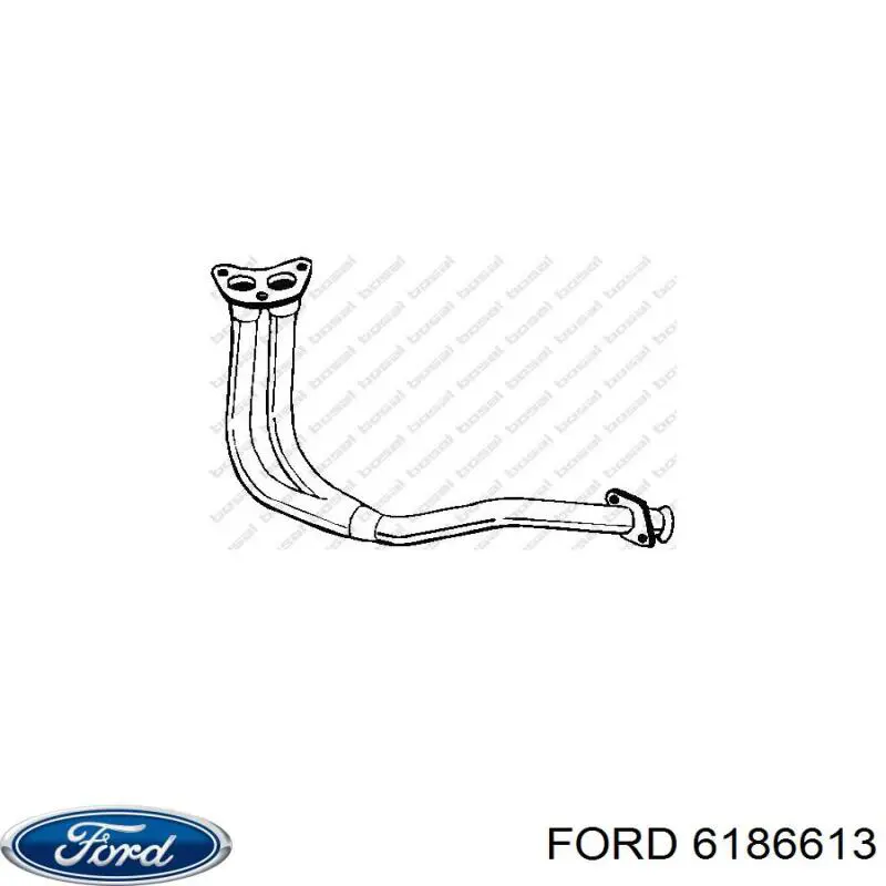 Купити 6186613 Ford Труба приймальна (штани) глушника, передня