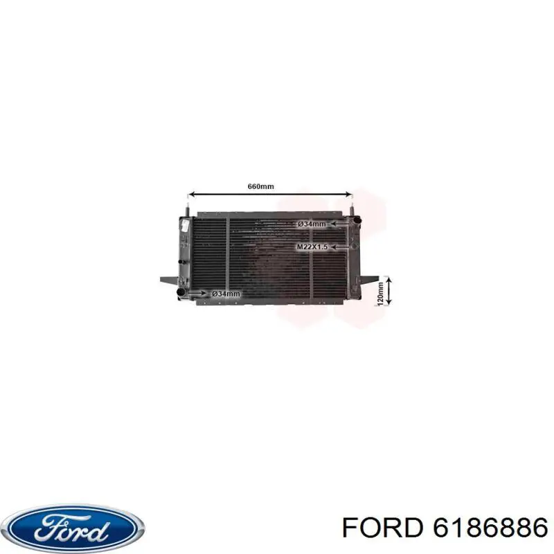 Радіатор основний Ford 6186886 ціна, від 114.57 USD