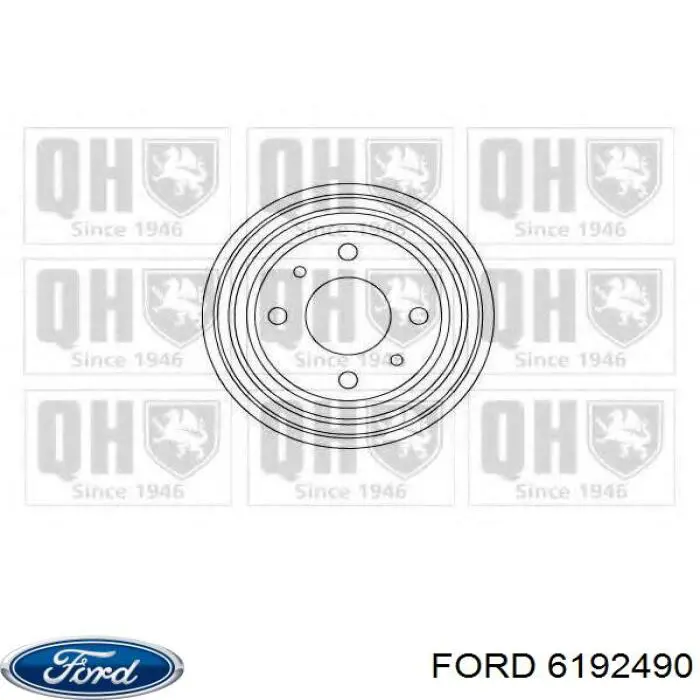 Барабан гальмівний задній Ford 6192490 ціна, від 126.69 USD