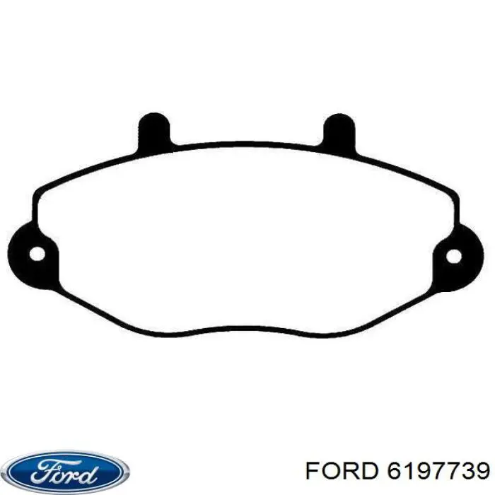 Купити 6197739 Ford Колодки гальмівні передні, дискові