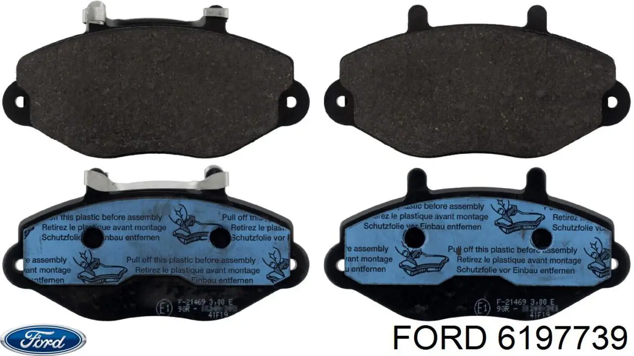 Купити 6197739 Ford Колодки гальмівні передні, дискові