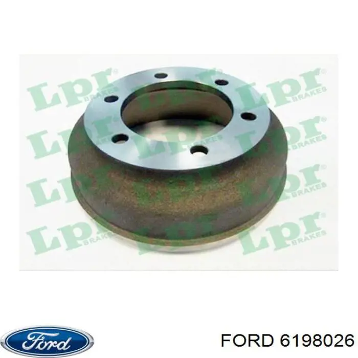 Барабан гальмівний задній 6198026 Ford