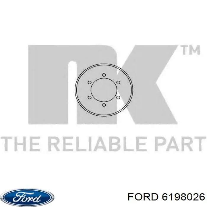 Барабан гальмівний задній Ford 6198026 ціна, від 61.54 USD