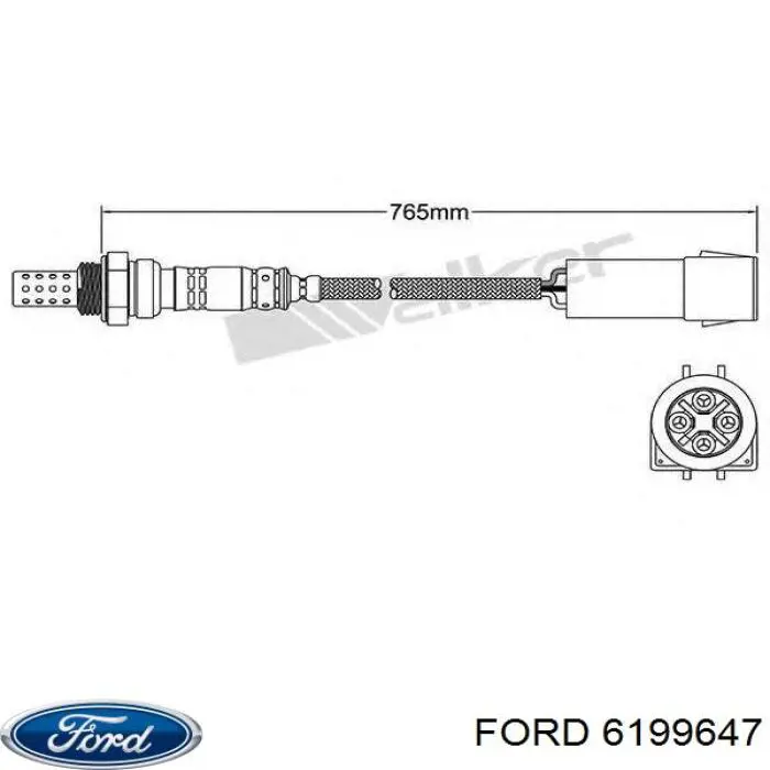 Купити 6199647 Ford Лямбдазонд, датчик кисню до каталізатора
