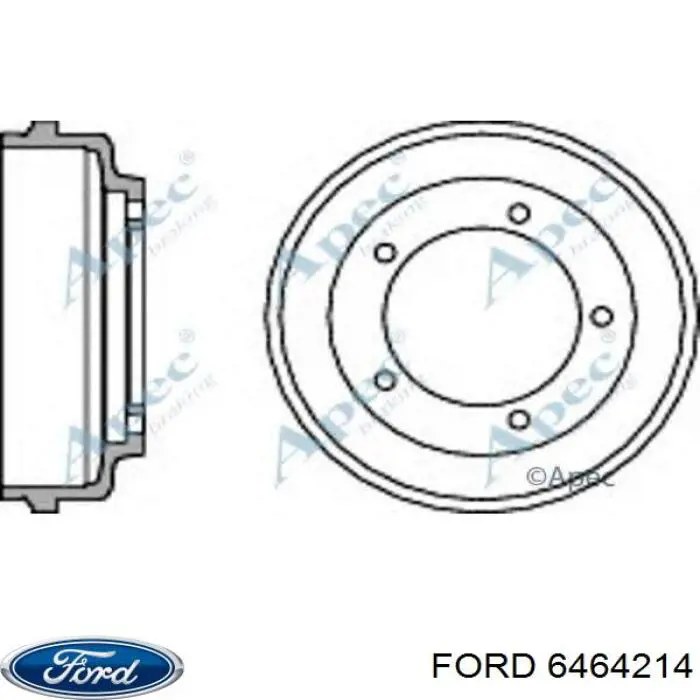 Барабан гальмівний задній Ford 6464214 ціна, від 49.27 USD