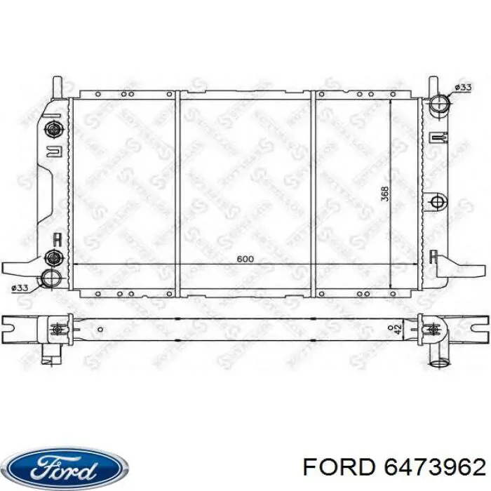 Купити 6473962 Ford Радіатор двигуна