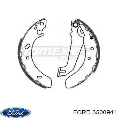 Колодки гальмові задні, барабанні 6500944 Ford