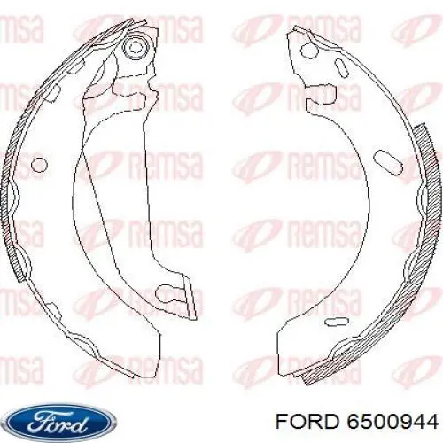 Гальма робочі задні ножні і гальмівні барабани Ford 6500944