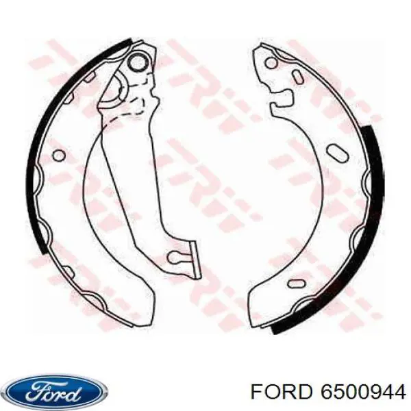 Купити 6500944 Ford Колодки гальмові задні, барабанні