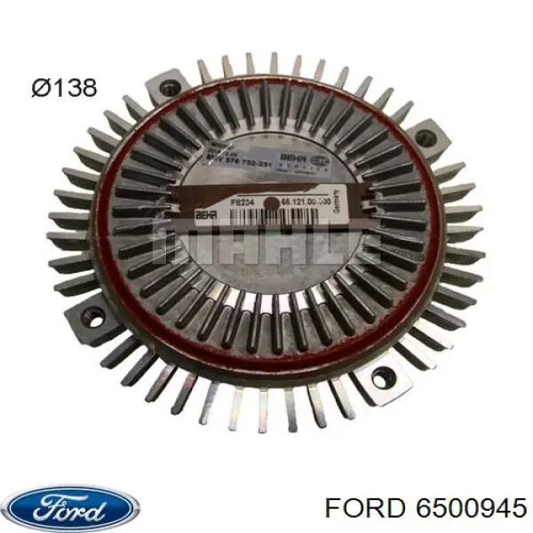 6500945 Ford Колодки гальмівні задні, барабанні