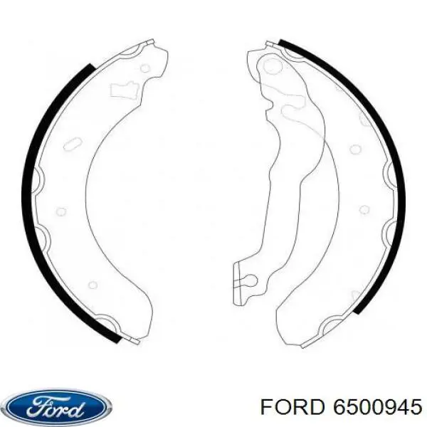Купити 6500945 Ford Колодки гальмові задні, барабанні