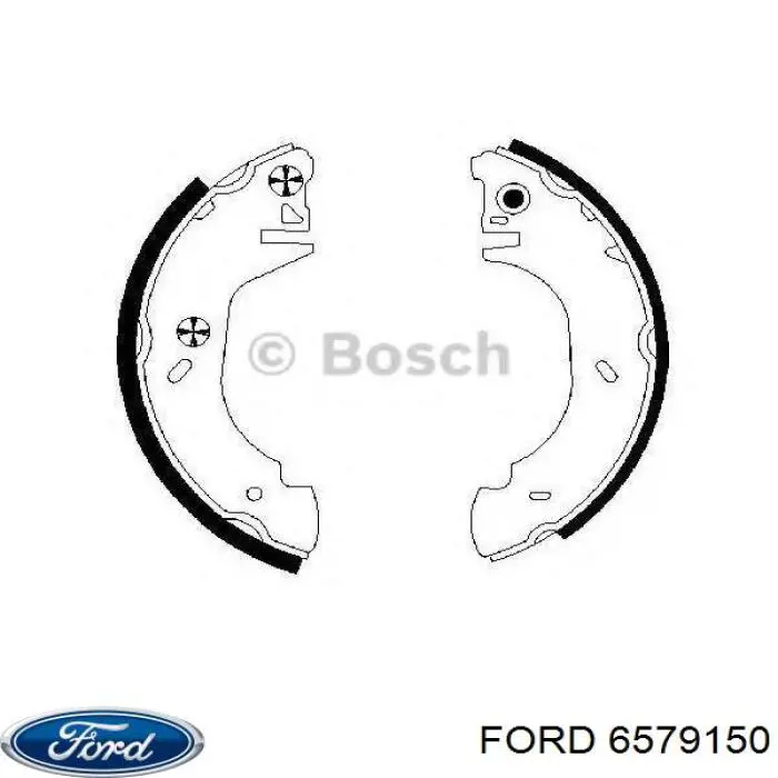 Колодки гальмові задні, барабанні 6579150 Ford