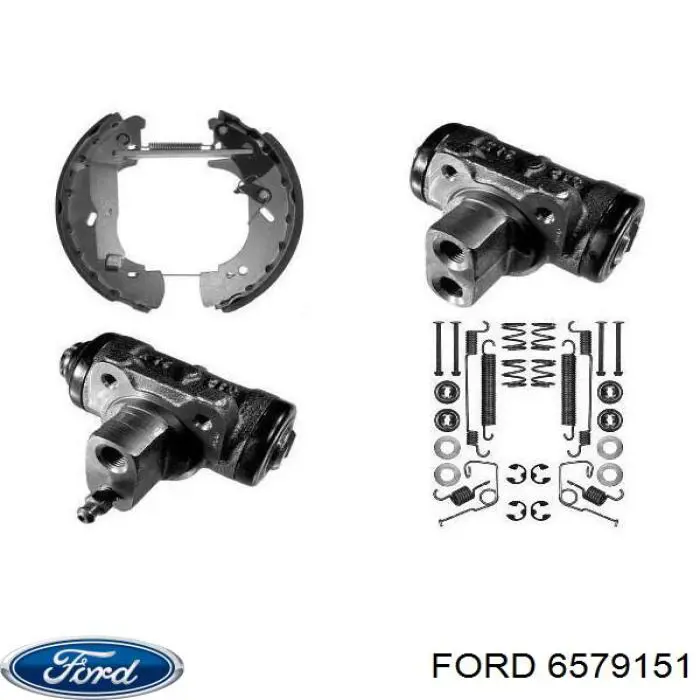 Колодки гальмові задні, барабанні 6579151 Ford