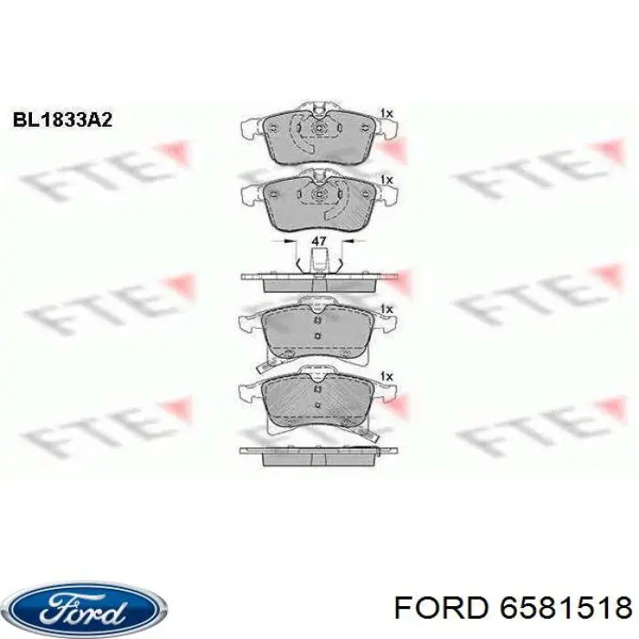 Купити 6521020 Ford Стійка амортизатора задня