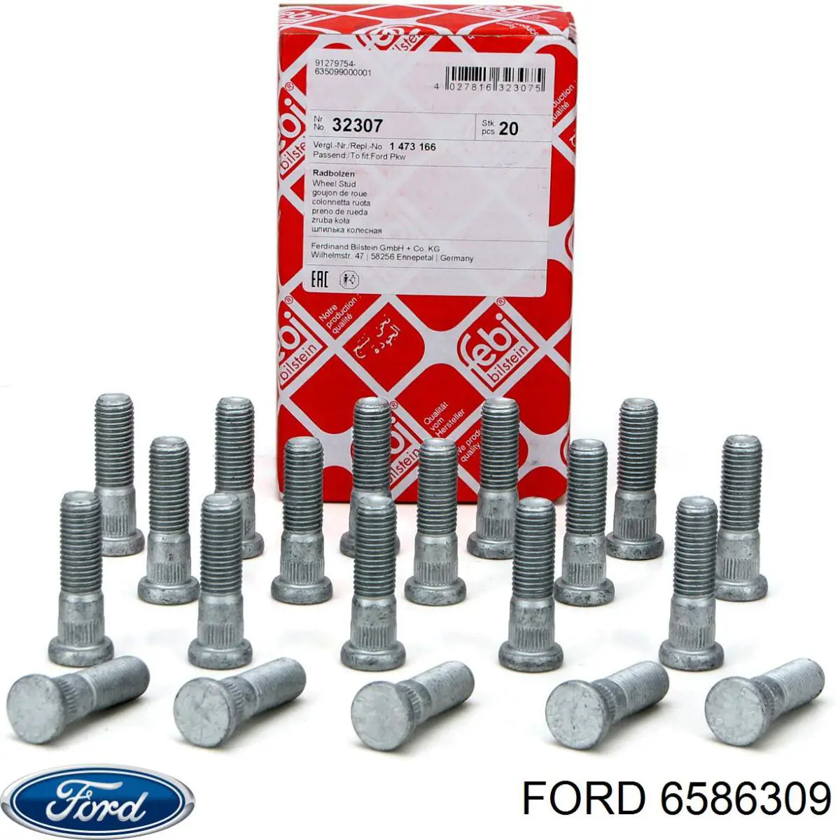 Болти колісні Ford 6586309