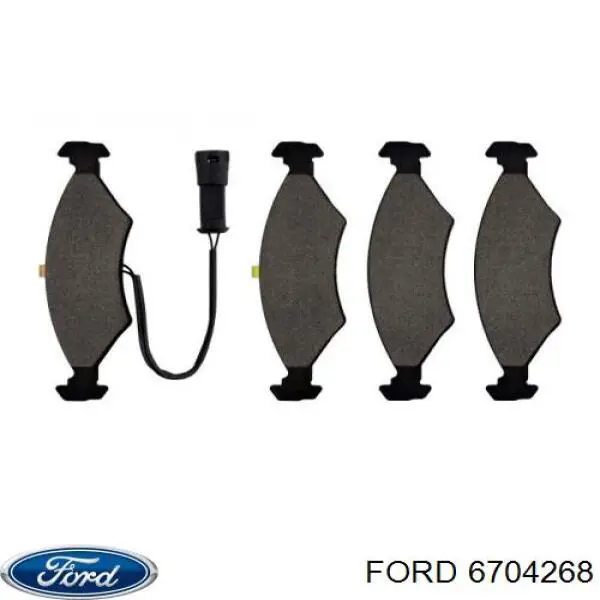 Передні тормозні колодки 6704268 Ford