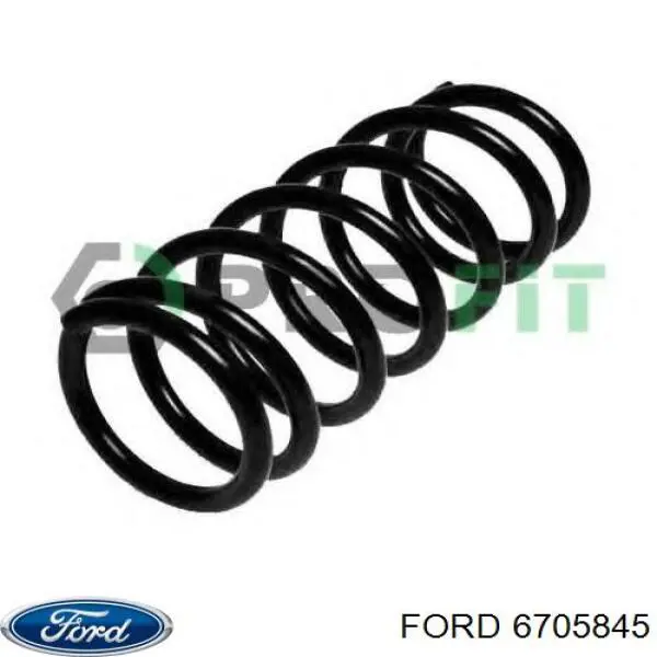 6705845 Ford Пружина підвіски задня