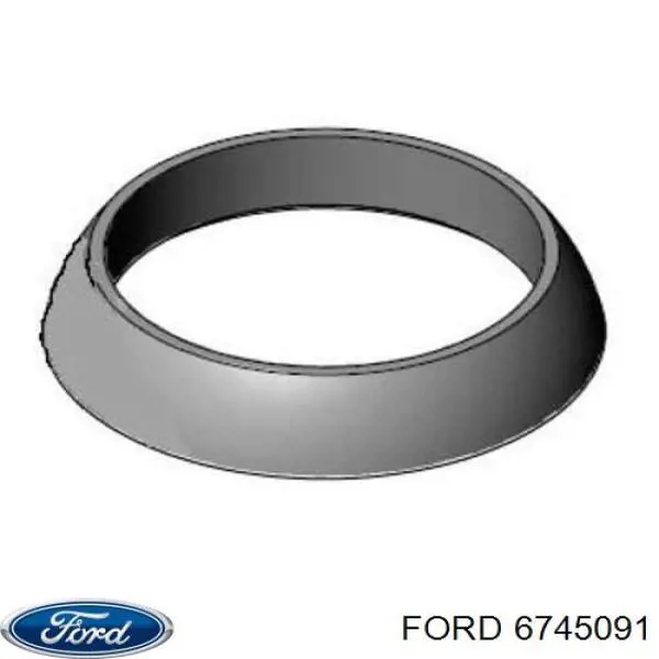 Кільце приймальної труби глушника 6745091 Ford