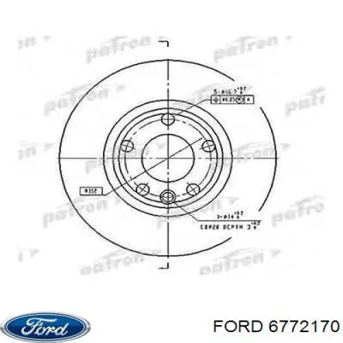 Гайка стопорная кермової рейки Ford 6772170