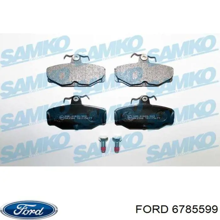 Задні гальмівні колодки Ford 6785599 ціна, від 13.37 USD