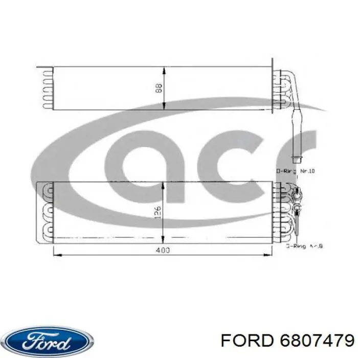 Випаровувач кондиціонера Ford 6807479 ціна, від 26.55 USD