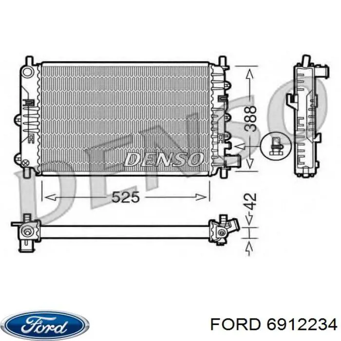 Радіатор 3206088 Polcar