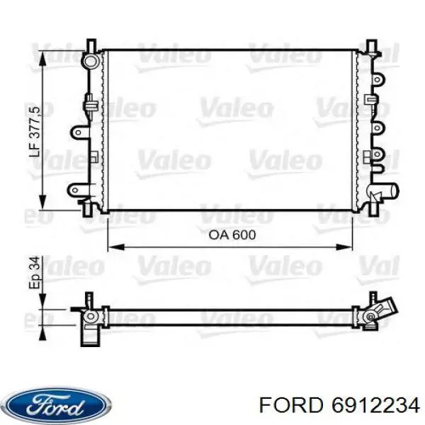 Радіатор основний Polcar 3206088 ціна, від 25.75 USD