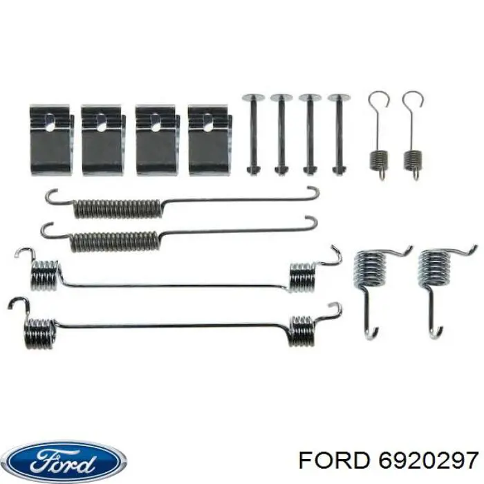 6920297 Ford монтажний комплект задніх барабанних колодок