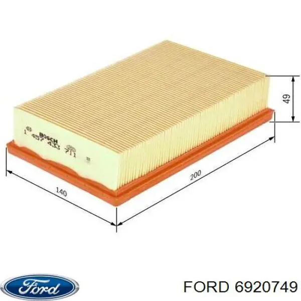 Повітряний фільтр 6920749 Ford