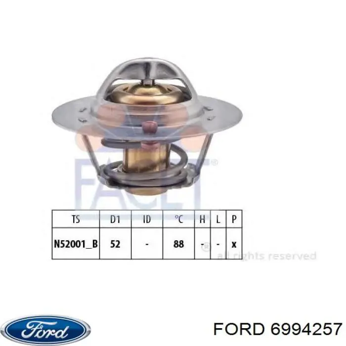 Автомобільний термостат Ford 6994257 ціна, від 8.59 USD