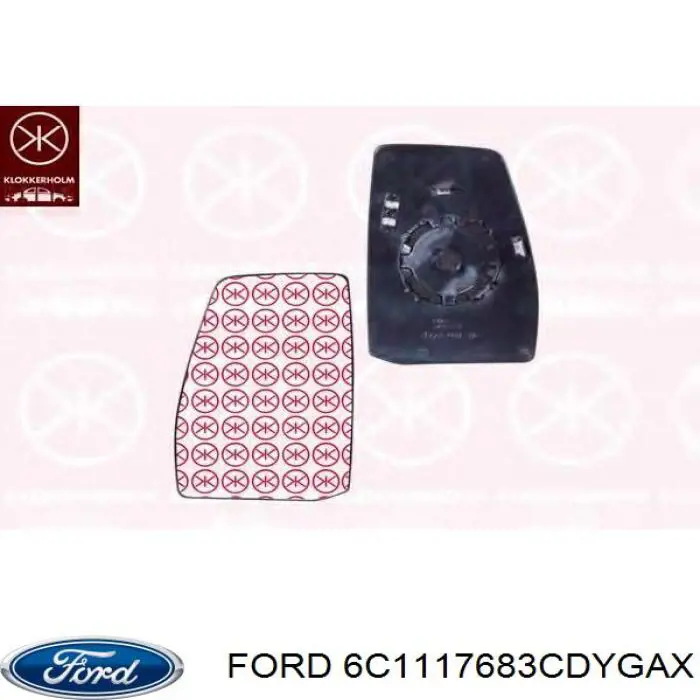 6C1117683CDYGAX Ford Дзеркало заднього виду, ліве