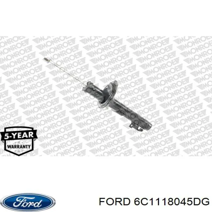 Амортизатор передній 6C1118045DG Ford
