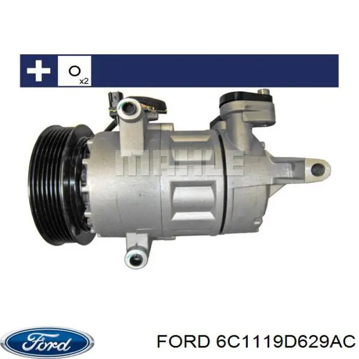 Компресор кондиціонера 6C1119D629AC Ford