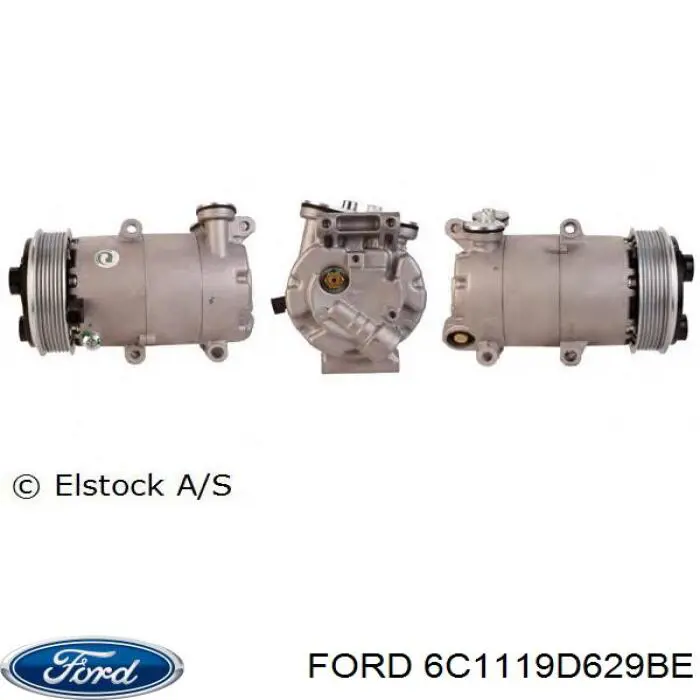Компресор кондиціонера 6C1119D629BE Ford