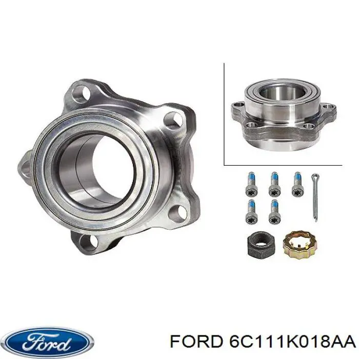 Підшипник ступиці 6C111K018AA Ford