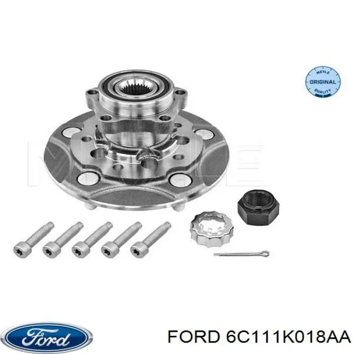 Купити 6C111K018AA Ford Підшипник ступиці передньої