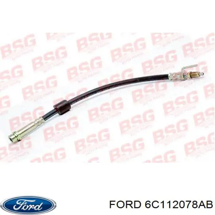 Шланг гальмівний передній Ford 6C112078AB ціна, від 11.73 USD