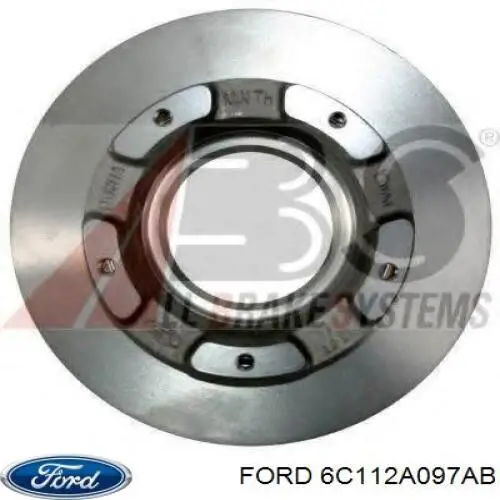 Задні дискові гальма Ford 6C112A097AB ціна, від 47.84 USD