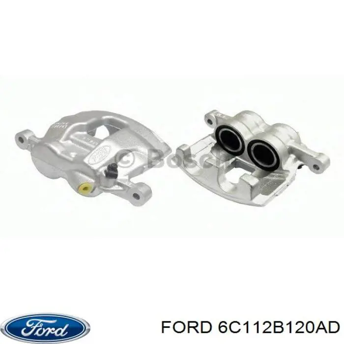 6C112B120AD Ford Супорт гальмівний передній правий