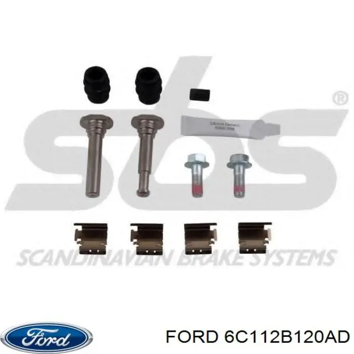 Супорт гальмівний передній правий Ford 6C112B120AD ціна, від 34.65 USD