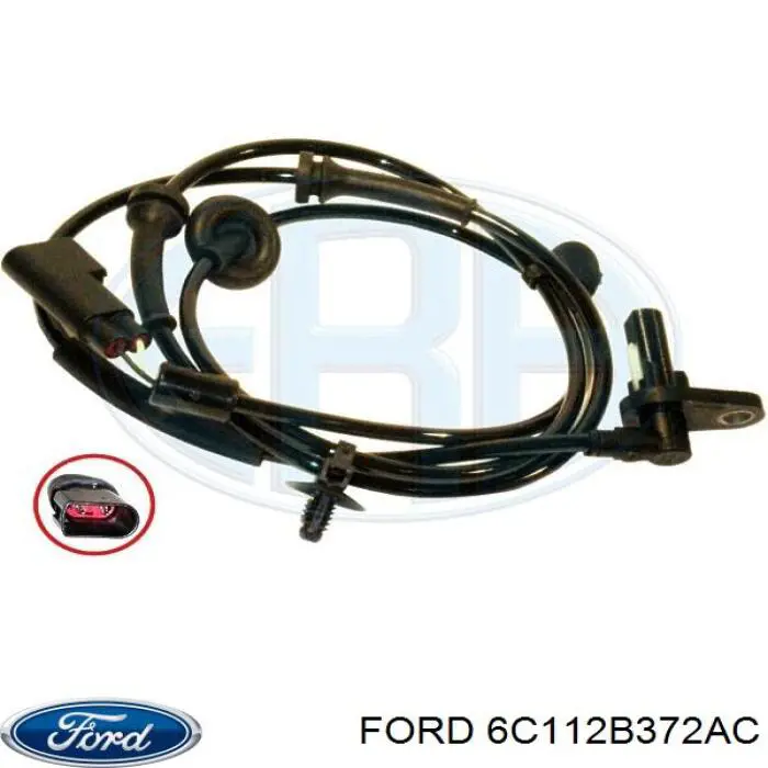 6C112B372AC Ford датчик абс (abs передній)