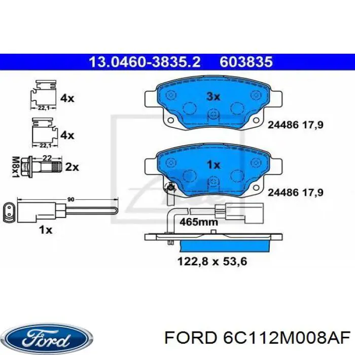  6C112M008AF Ford