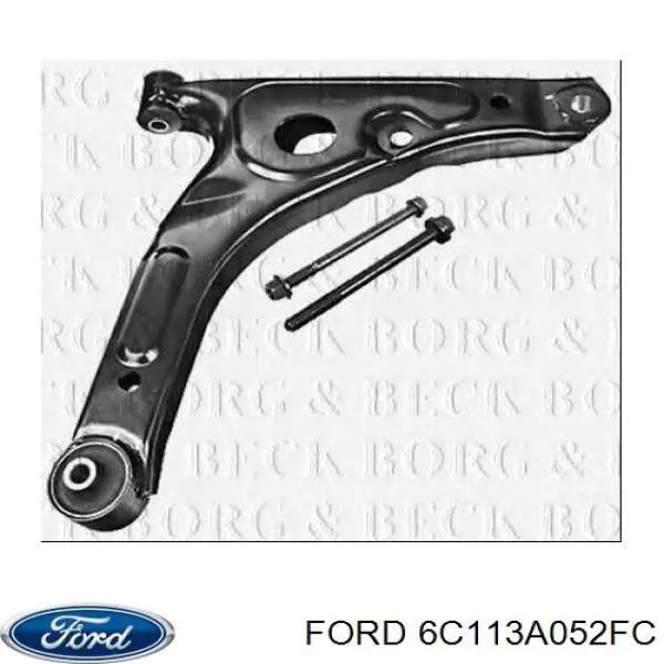 Купити 6C113A052FC Ford Важіль передньої підвіски нижній, правий