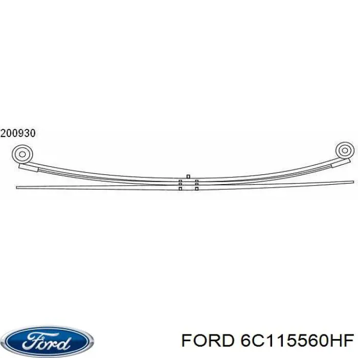 Купити 6C115560HF Ford Ресори задні (пружини задньої підвіски)